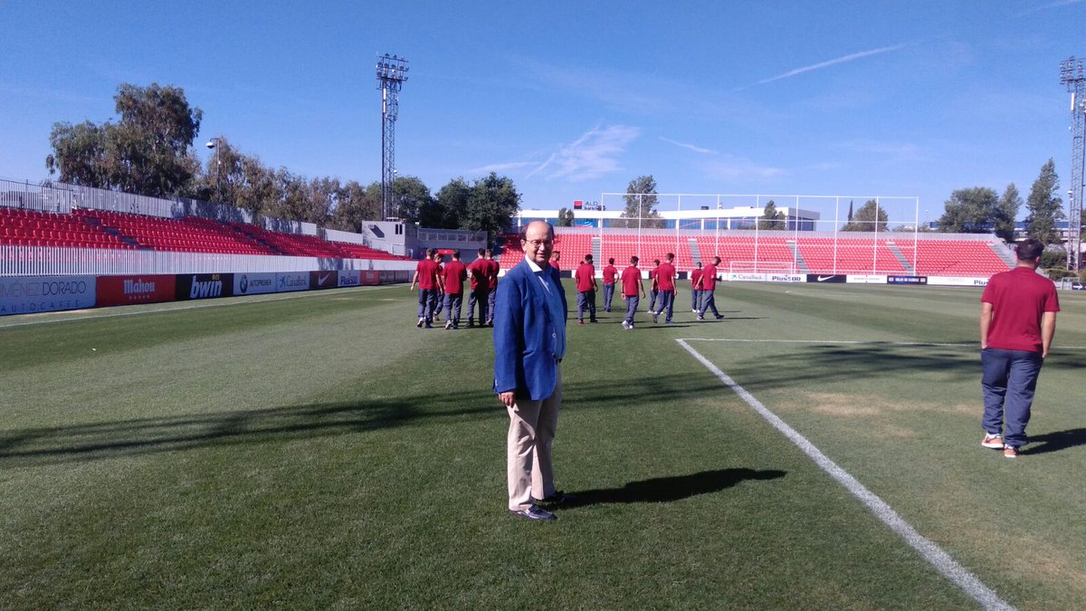 El presidente en la Ciudad Deportiva del Atlético de Madrid