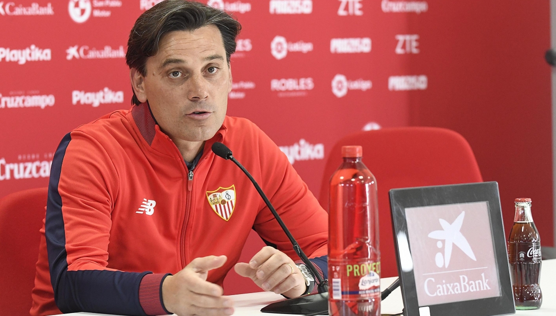 Vincenzo Montella, en sala de prensa