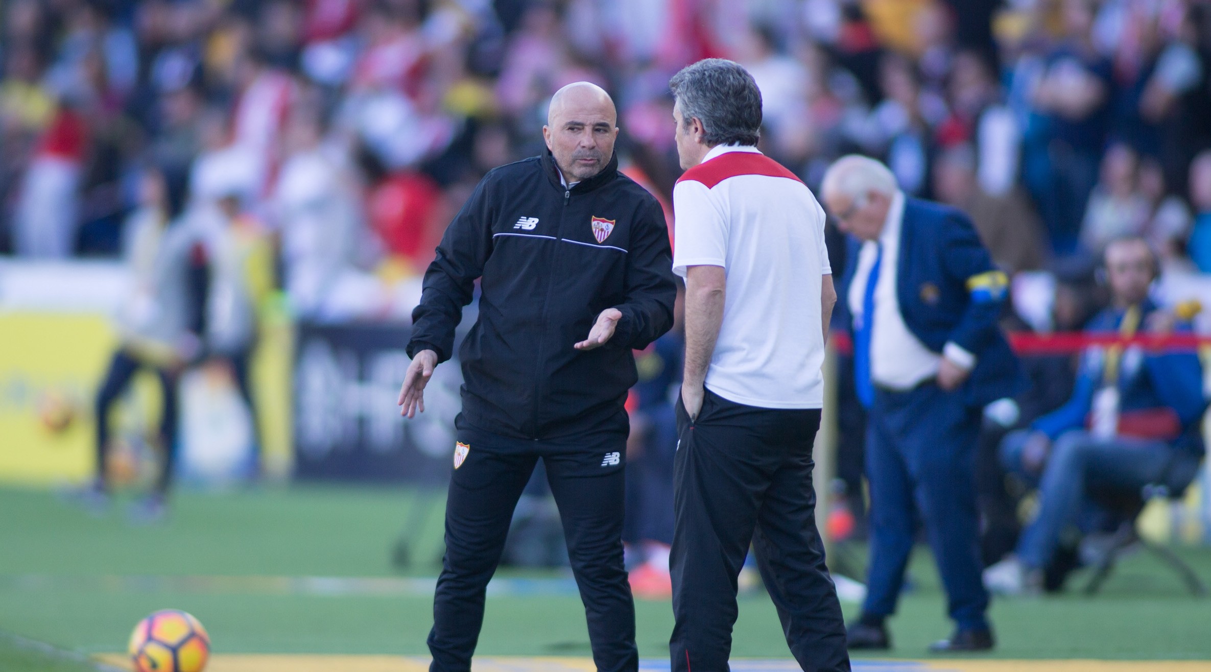 Sampaoli y Lillo en el UD Las Palmas-Sevilla FC