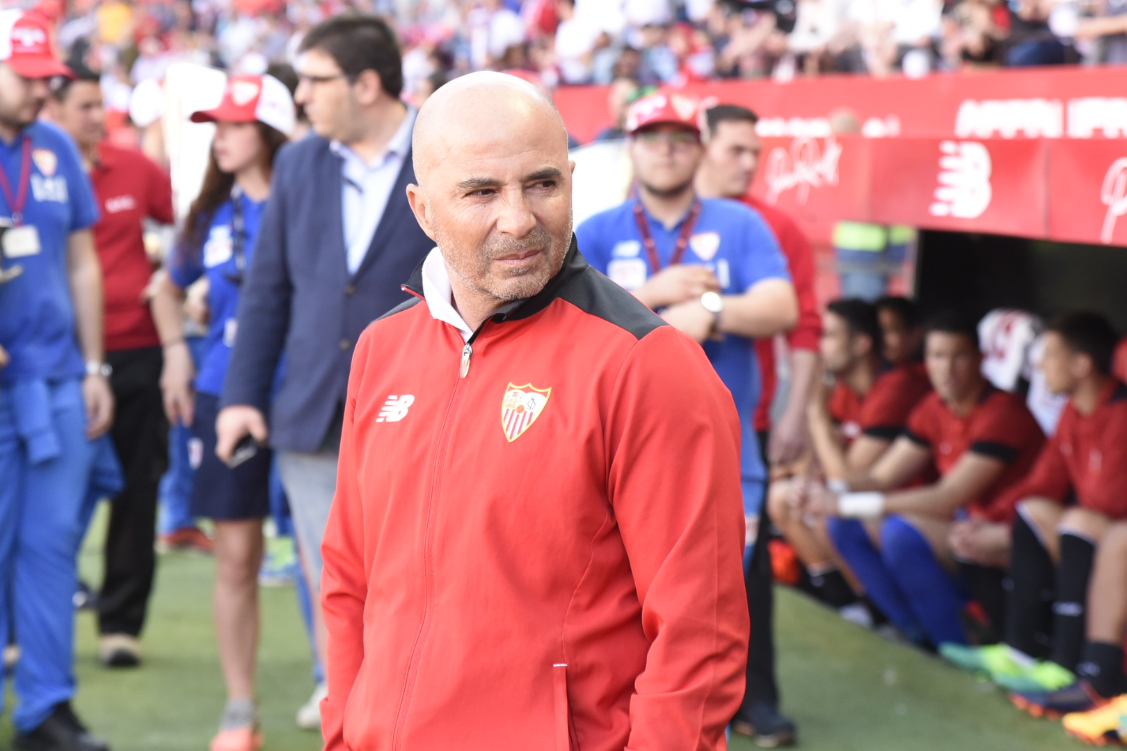 Sampaoli, en el Sevilla FC-Deportivo