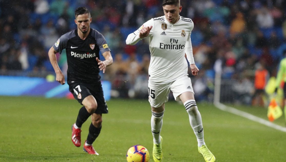 Pablo Sarabia en el Bernabéu