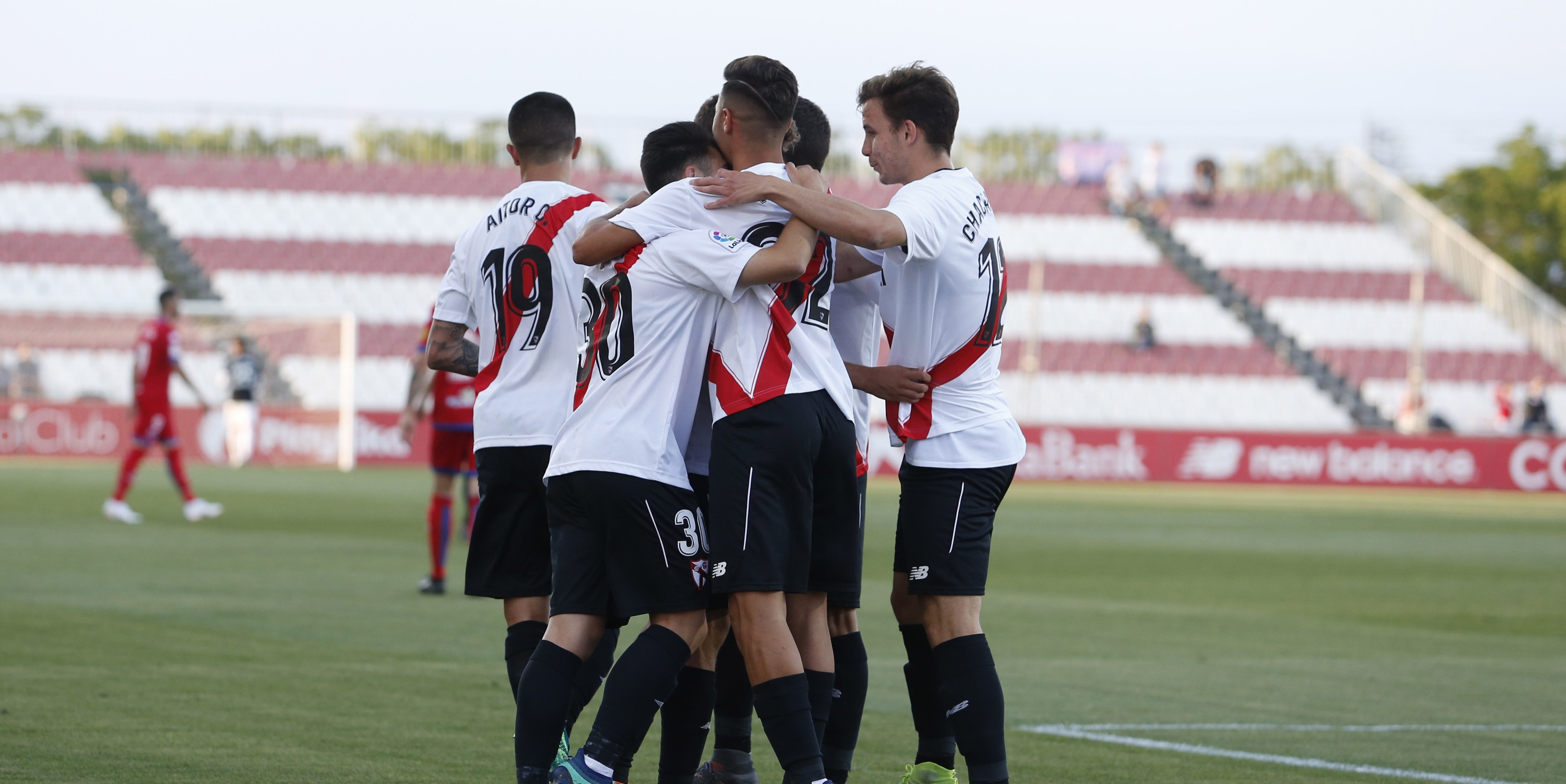 Momento del encuentro ante el Numancia