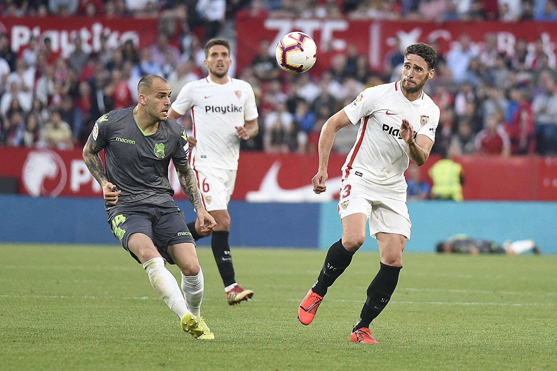 Sergi Gómez del Sevilla FC ante la Real Sociedad