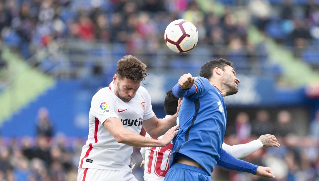 Sergi Gómez frente al Getafe CF