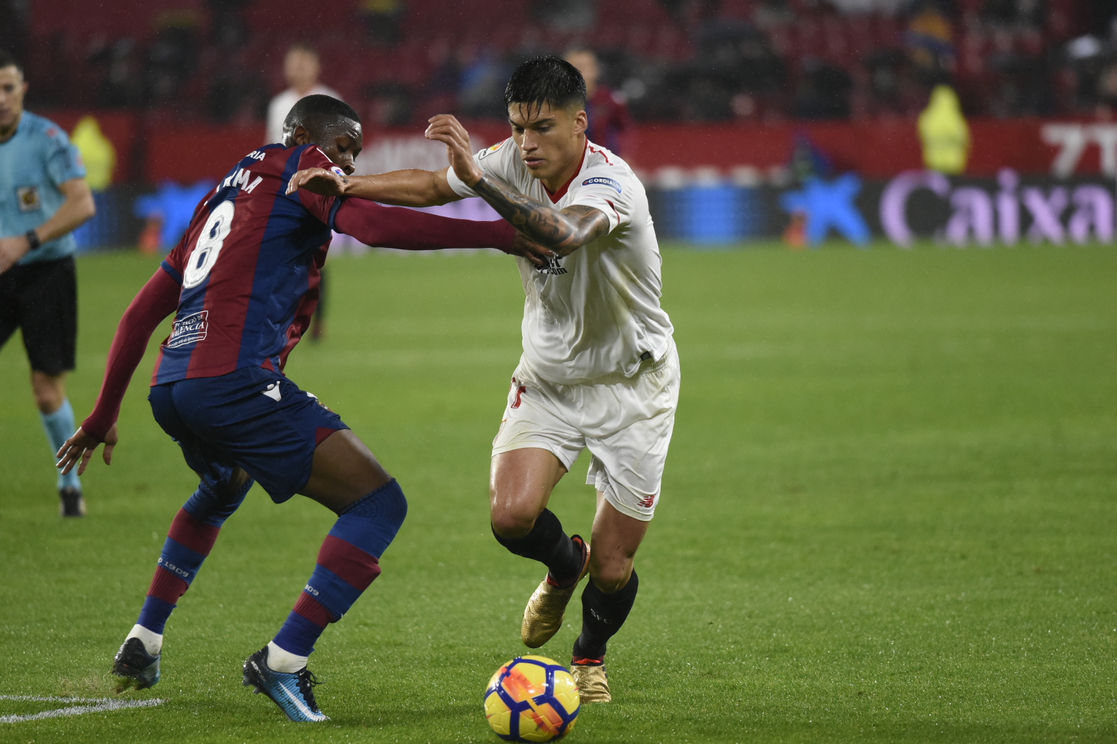 Joaquín Correa del Sevilla FC ante el Levante UD