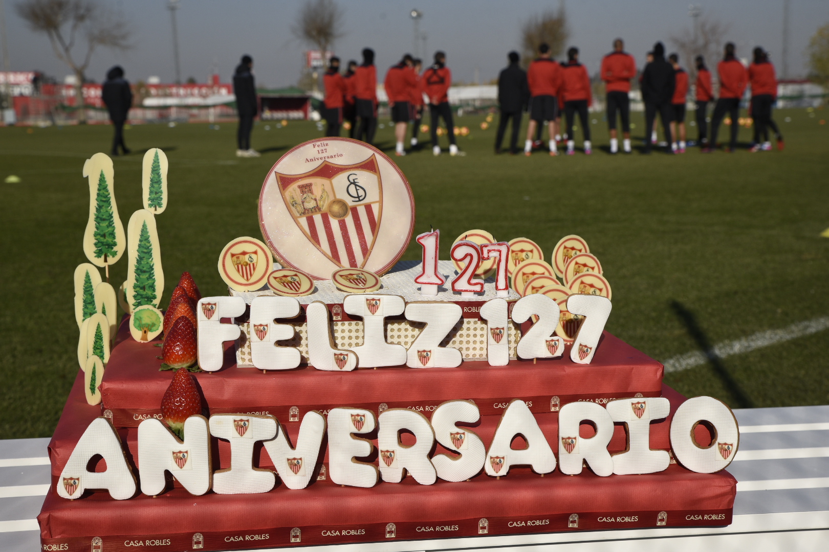 Tarta del 127 aniversario del Sevilla FC