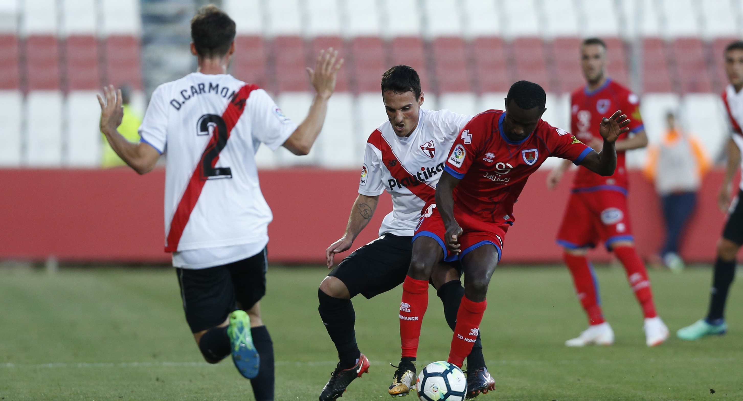 Momento del encuentro ante el Numancia