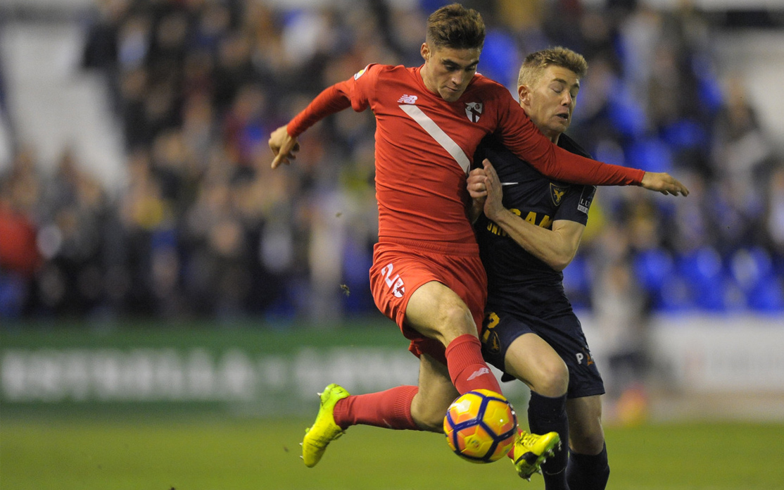 David Carmona del Sevilla Atlético ante el UCAM