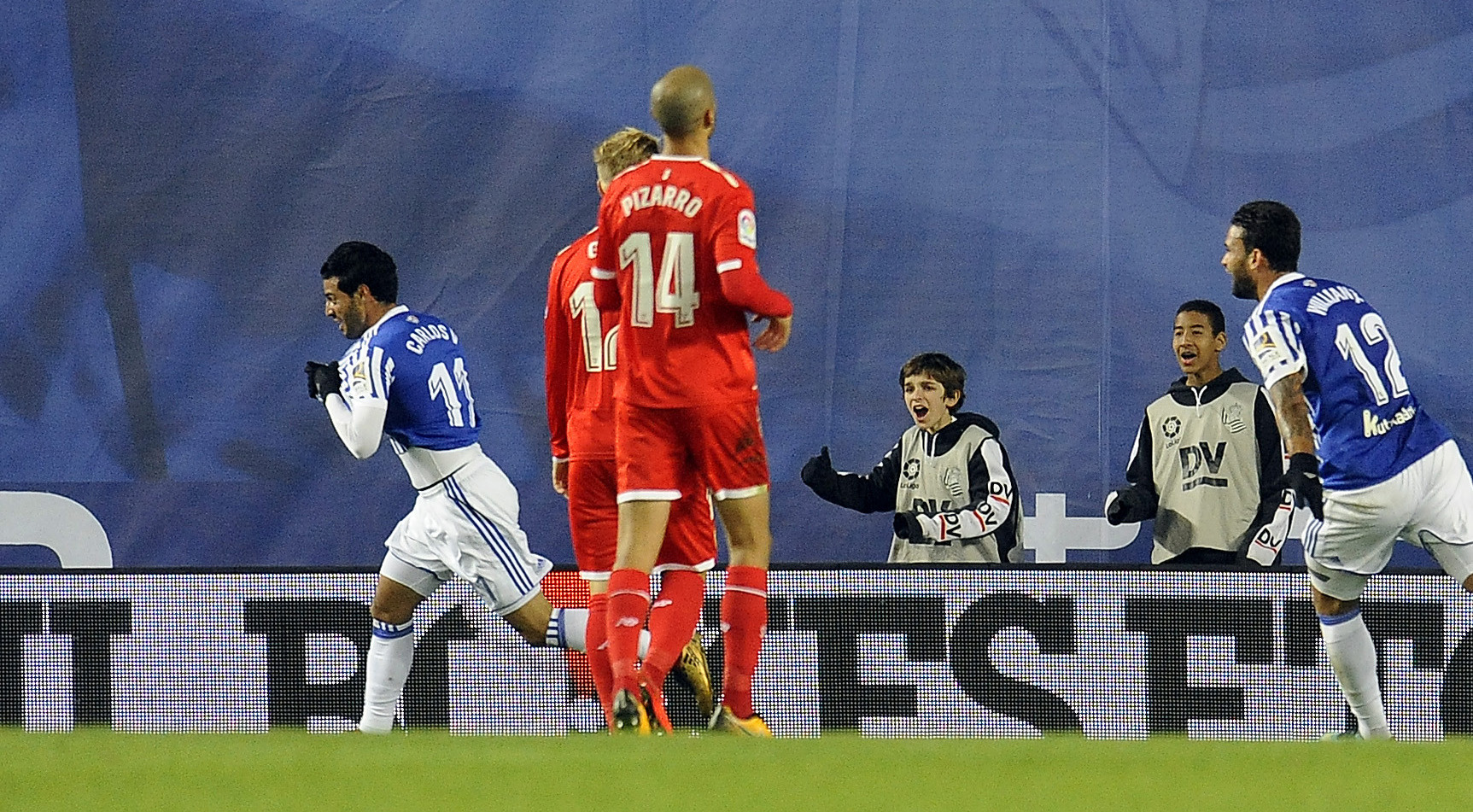 Pizarro del Sevilla FC ante la Real Sociedad