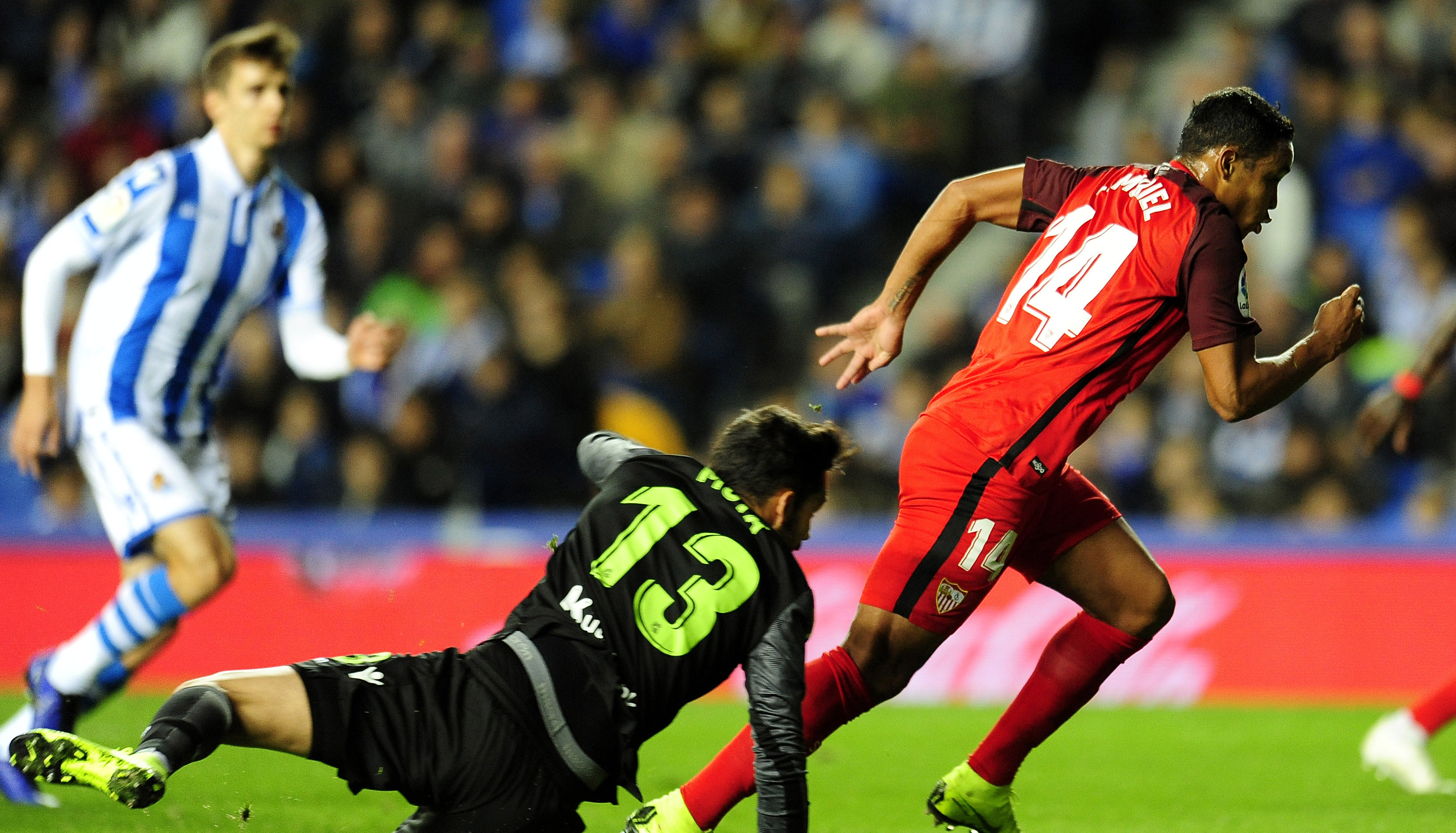 Muriel frente a la Real Sociedad