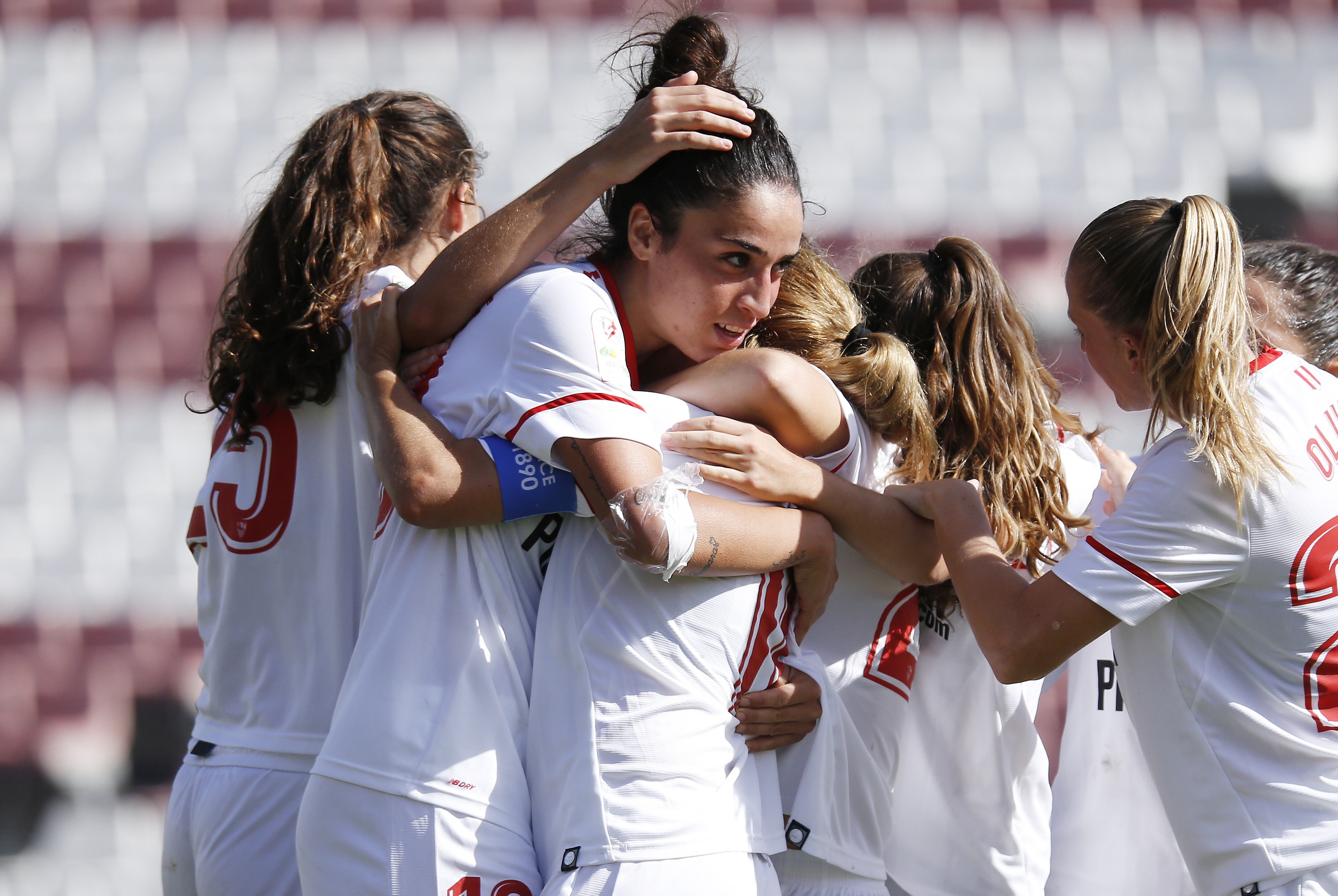 Celebración de gol Sevilla FC Femenino