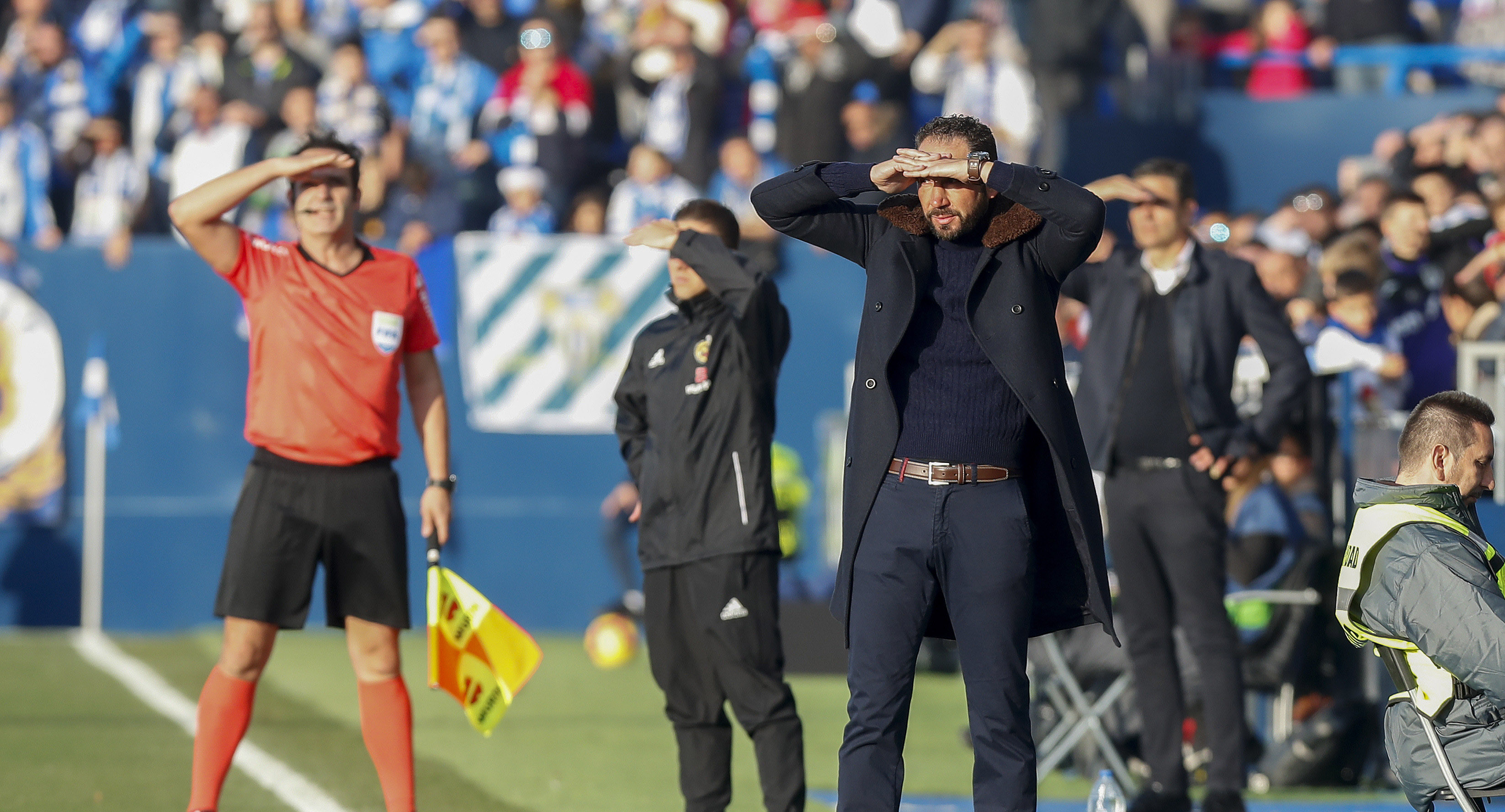 Pablo Machín en Butarque