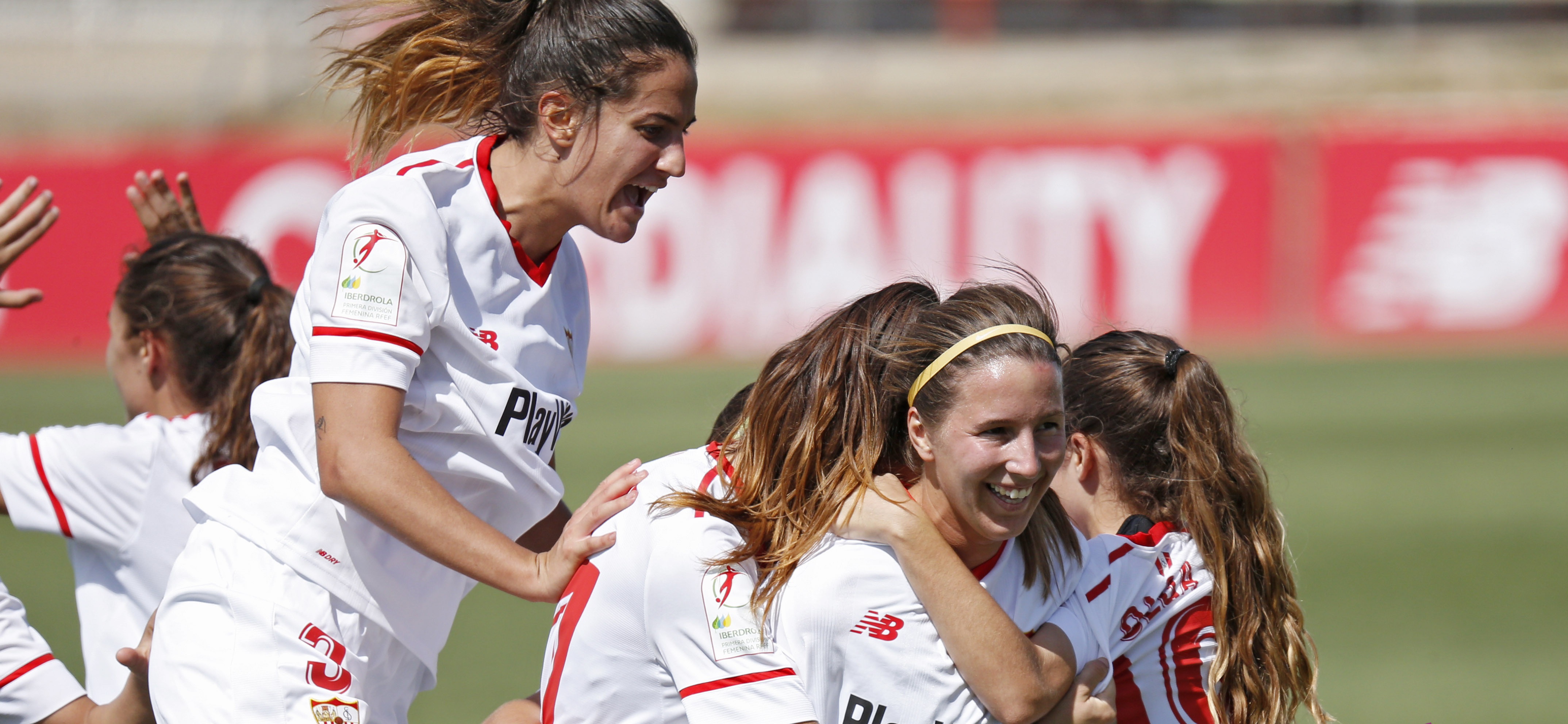 Celebración gol Sevilla FC Femenino