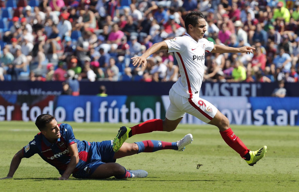 Ben Yedder anotó tres goles ante el Levante